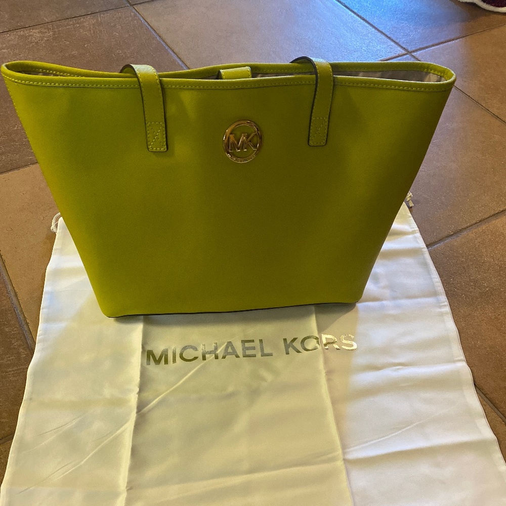 Michael Kors travel tote green